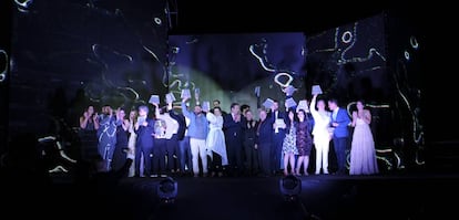 Grupo de premiados de los Alain Turing LGTBIQ 2018.