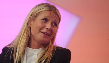 La actriz Gwyneth Paltrow en una conferencia en Nueva York.