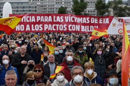 Manifestación de la AVT en Madrid.
