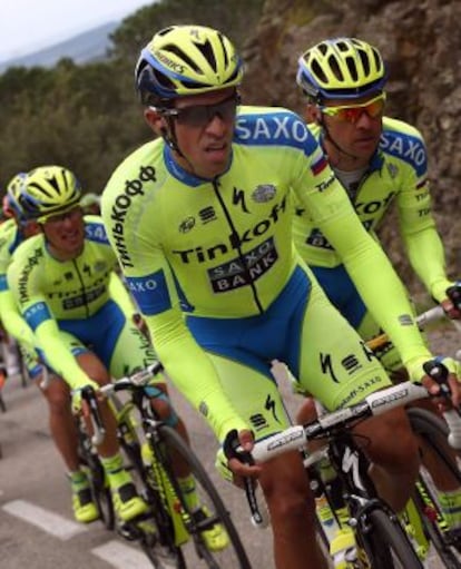 Alberto Contador, en la etapa del miércoles.