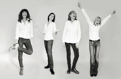 De izquierda a derecha: Katy McConkey, Blanca Losada, Martina Noora Mill&agrave; y Mariona Iglesias.