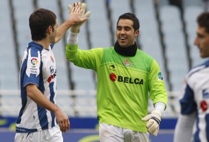 Bravo, feliz al final del partido del pasado sábado que la Real ganó gracia a su gol.