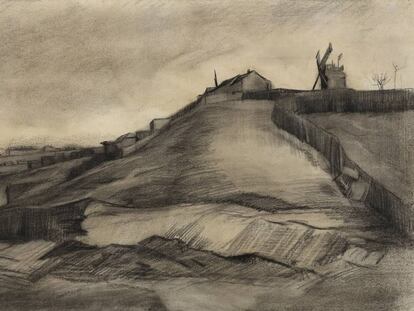 'La colina de Montmartre con una cantera', de Van Gogh, fechado en 1886.