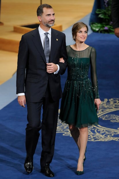 Letizia, en los Premios Príncipe de Asturias 2013.