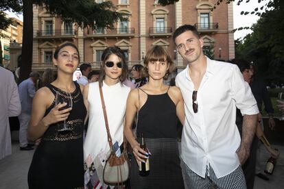 Ariadna Sánchez, la modelo y actriz Alba Galocha y el fotógrafo Aarón Serrano.