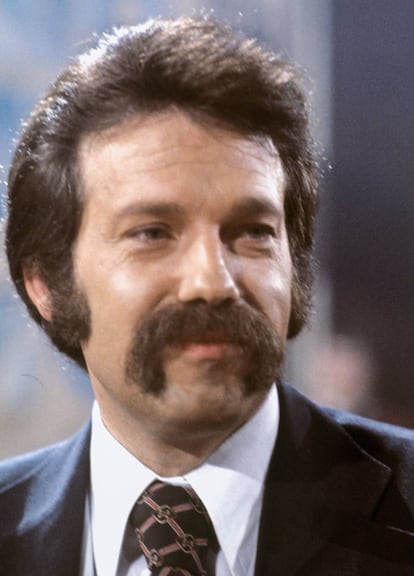 El presentador José María Iñigo, retratado en 1977.
