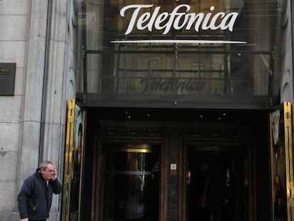 Logotipo de Telef&oacute;nica. 