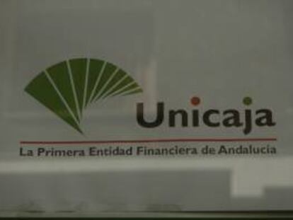 Logotipo de la entidad bancaria Unicaja. EFE/Archivo