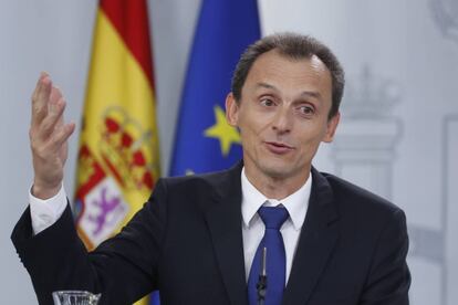 Pedro Duque durante la rueda de prensa posterior al Consejo de Ministros.