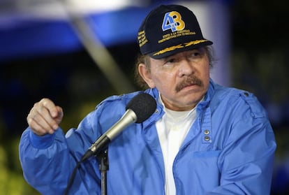 Daniel Ortega durante un acto en celebración de la fundación de la Policía Nacional de Nicaragua, el 28 de septiembre de 2022, en Managua.