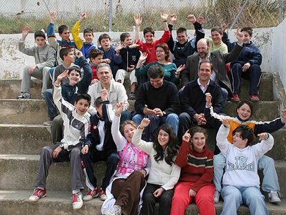 Alumnos del Instituto Pablo Serrano de Andorra (Teruel)