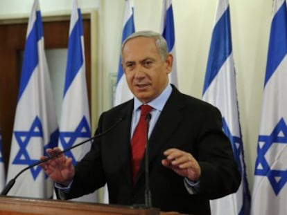 El primer ministro Netanyahu, este martes en Jerusal&eacute;n. 