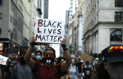 Manifestación contra el racismo en Nueva York