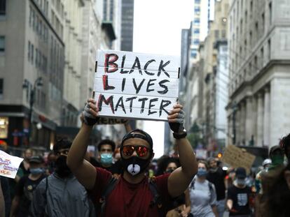 Manifestación contra el racismo en Nueva York