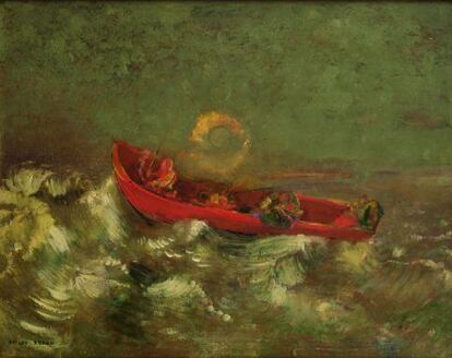 'La barca roja', c. 1905. © RMN (Musée d’Orsay) / Christian Jean.