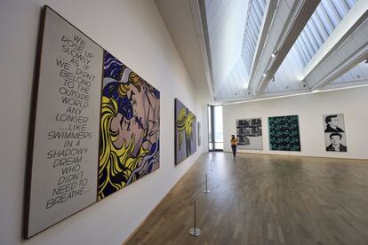 Obras de Roy Lichtenstein en una de las salas del MMK, el Museo de Arte Contemporáneo de Fráncfort (Alemania).