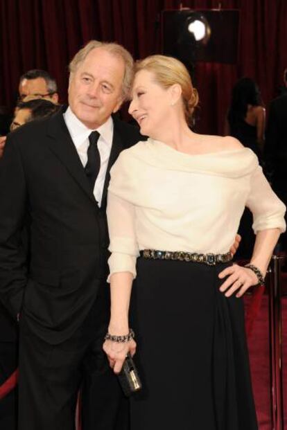 Meryl Streep y Don Gummer, durante los premios Oscar en 2014.