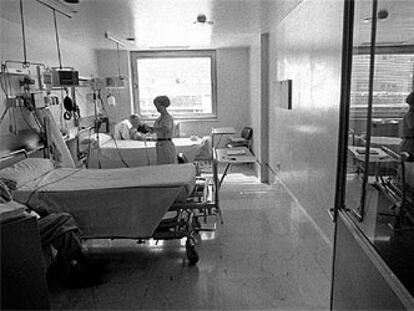 Unidad coronaria del hospital Gregorio Marañón de Madrid.