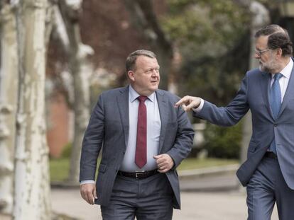 Rajoy con Lars Lokke, primer ministro de Dinamarca.