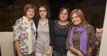 Cuatro de las integrantes de la Asociación de Mujeres Separadas y Divorciadas.