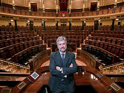 Manuel Marín, presidente del Congreso, en el hemiciclo.