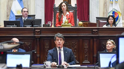 Nicolás Posse en el Senado, el 15 de mayo.