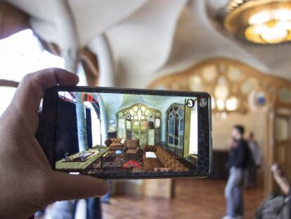 La casa Batll&oacute; a trav&eacute;s de la realidad del m&oacute;vil.