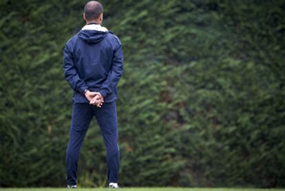 Guardiola, durante un entrenamiento