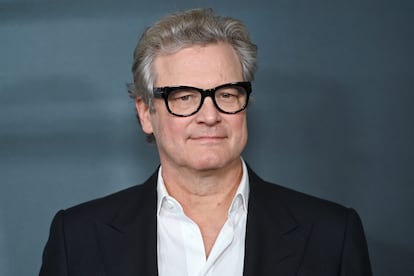 Colin Firth at the series premiere of 'The Staircase' in New York on May 3, 2022.