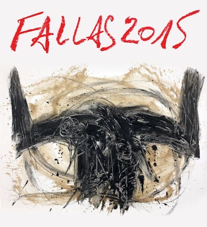Cartel anunciador de las corridas de Fallas, de Jordi Pallarés.