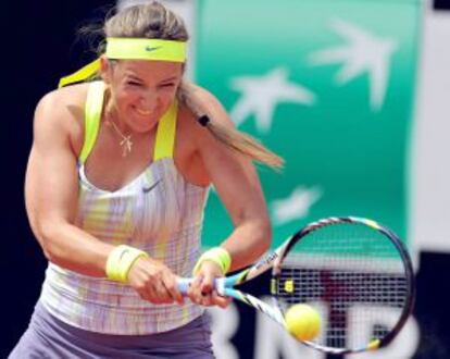 Azarenka, durante la final de Roma.