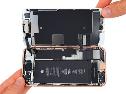 Interior del iPhone 8