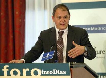 David Vegara, durante su intervención ayer en el foro organizado por <i>Cinco Días. </i>