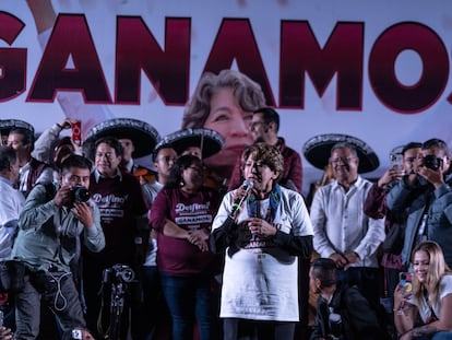 Delfina Gómez en el municipio de Toluca (Estado de México) el 4 de junio de 2023.