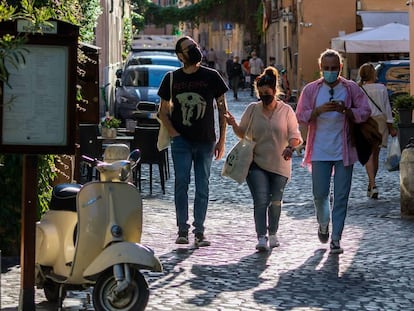 Una calle del barrio romano del Trastevere, uno de los más genuinos de la capital italiana.