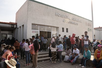 Hospital General Atlacomulco, donde fueron internados algunos de los sbrevivientes.
