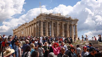 El Partenón en la Acrópolis de Atenas, Grecia, el pasado 14 de marzo.