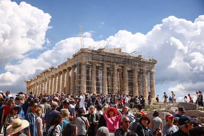 El Partenón en la Acrópolis de Atenas, Grecia, el pasado 14 de marzo.