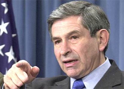 Paul Wolfowitz, durante una rueda de prensa en el Pentágono en diciembre de 2001.