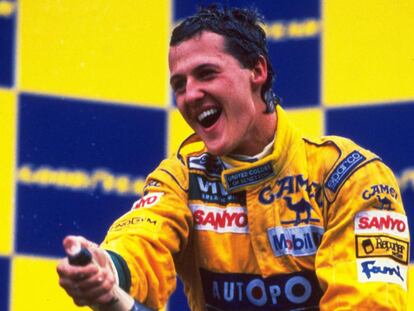 Michael Schumacher en 1992, cuando competía para la escudería Benetton.