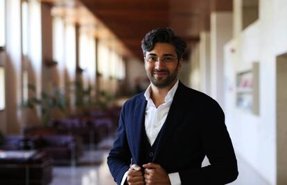 El director de orquesta David Afkham en el Auditorio Nacional.