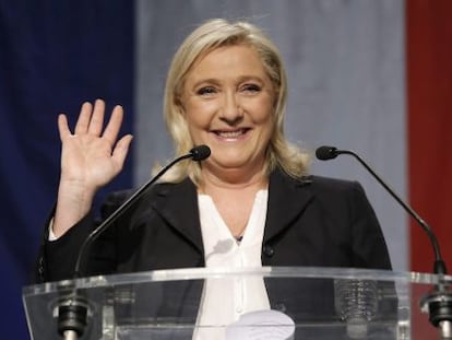 Marine Le Pen l&iacute;der del Frente Nacional (FN). 