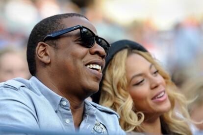 Jay-Z y Beyoncé, en septiembre de 2011.