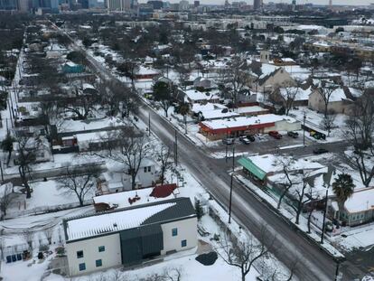 Una vista aérea de un barrio de Austin (Texas), este miércoles.