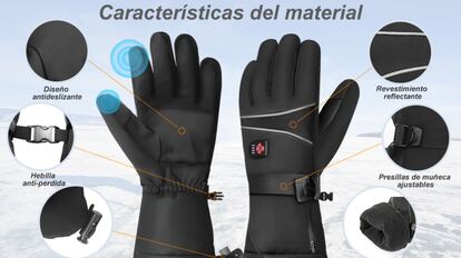 guantes calefactables, guantes, ropa deportiva, guantes calefactables unisex, guantes calefactores, guantes calefactables moto, guantes calefactores esquí, guantes calefactores finos