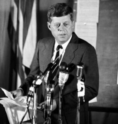 El presidente de Estados Unidos, John F. Kennedy.