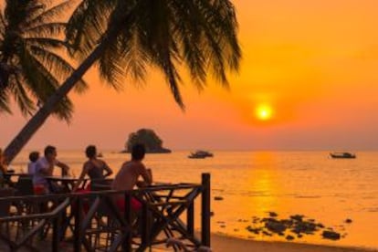 La hora mágica en Berjaya Beach, en la isla malaya de Tioman.