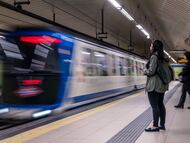 Imagen de la estación de metro de Suanzes, en Madrid.