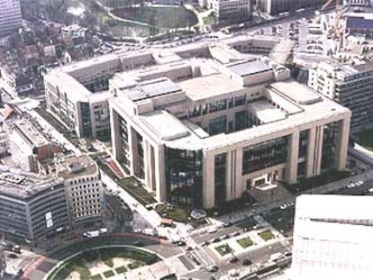 Vista general del edificio Justus Lipsius, sede del Consejo Europeo de la UE en Bruselas.