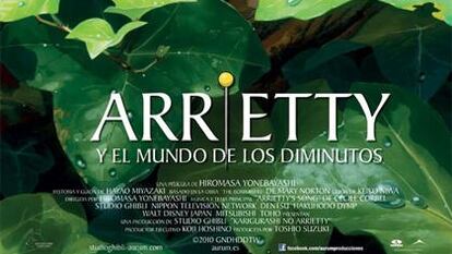 Cartel de Arrietty y el mundo de los diminutos